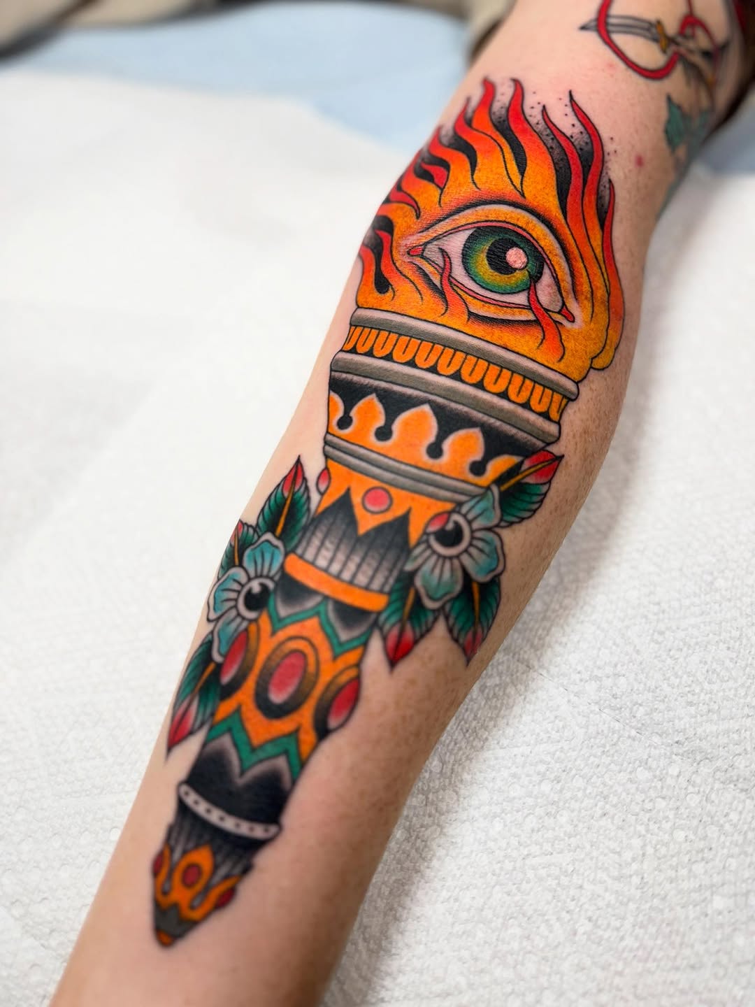 Tattoo by @cole_pittman — american_traditional, illustrative