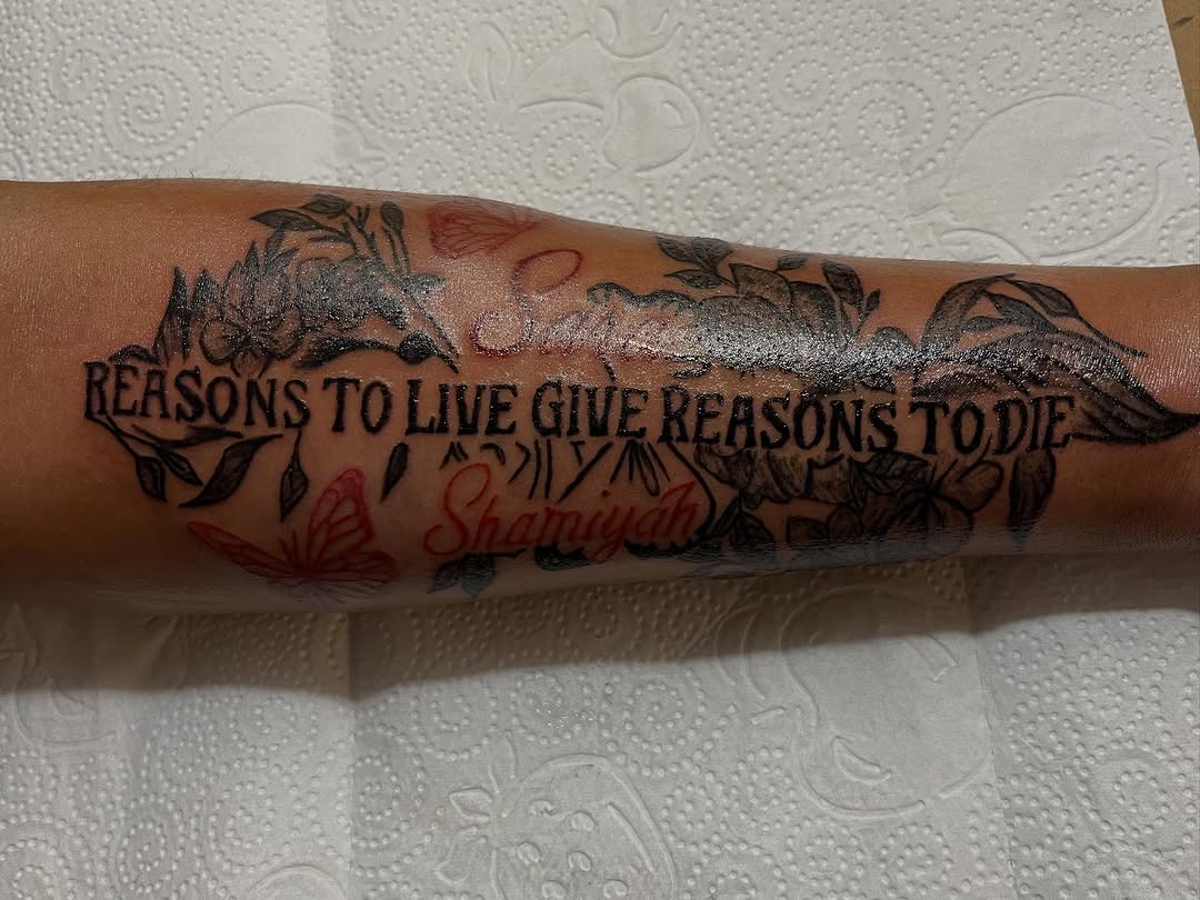 Tattoo by @tattedbymilaa_ โ lettering_script
