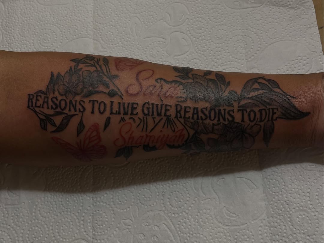 Tattoo by @tattedbymilaa_ โ lettering_script