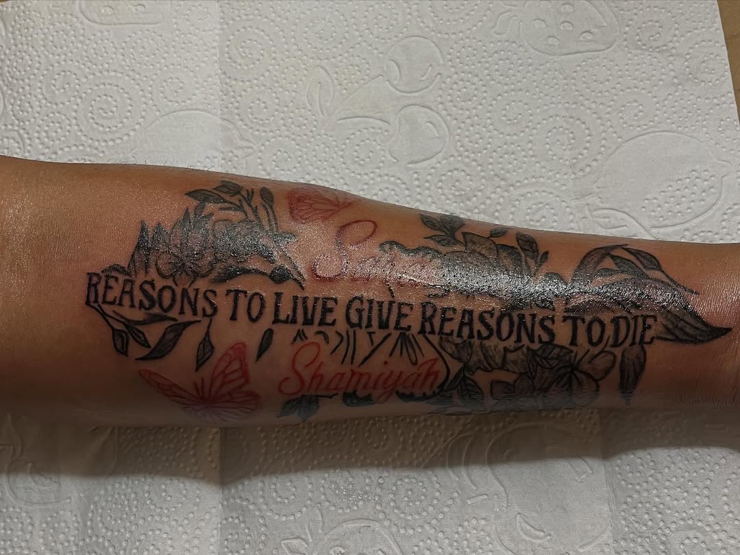 Tattoo by @tattedbymilaa_ โ lettering_script