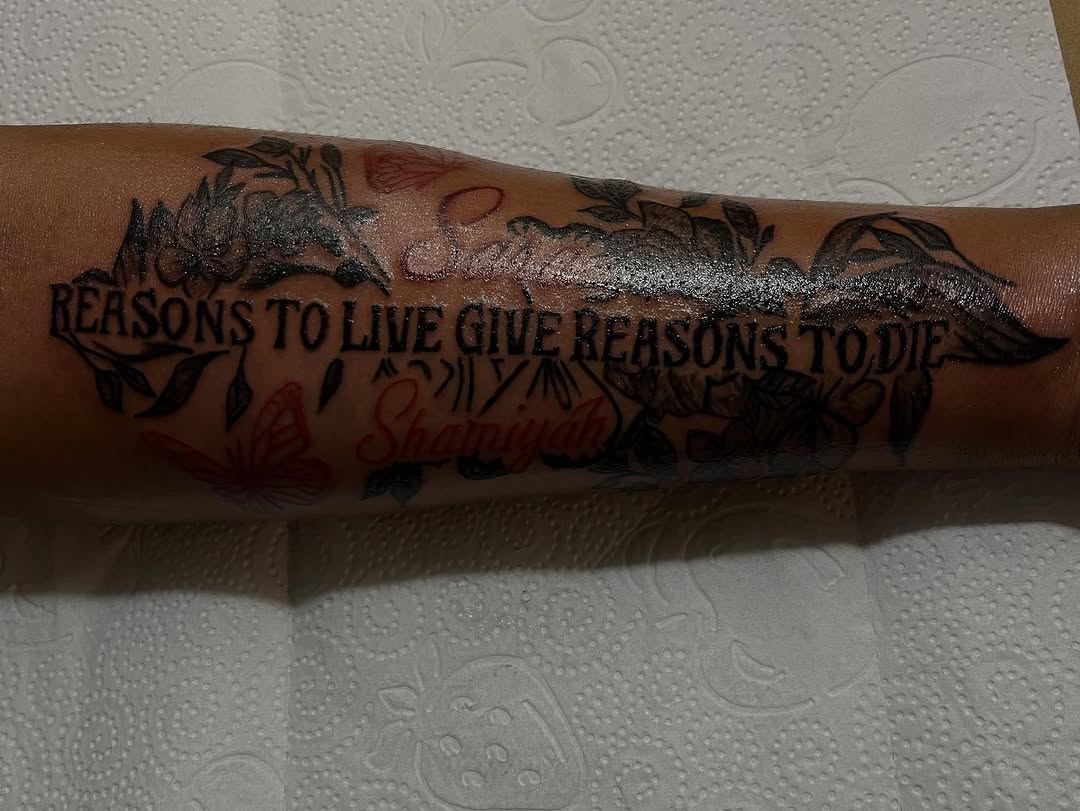 Tattoo by @tattedbymilaa_ โ lettering_script