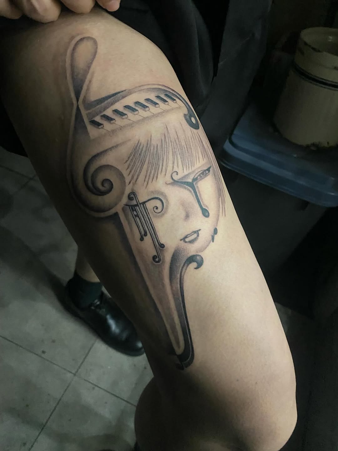 Tattoo by @7bugin7thdimension โ black_and_grey, realism