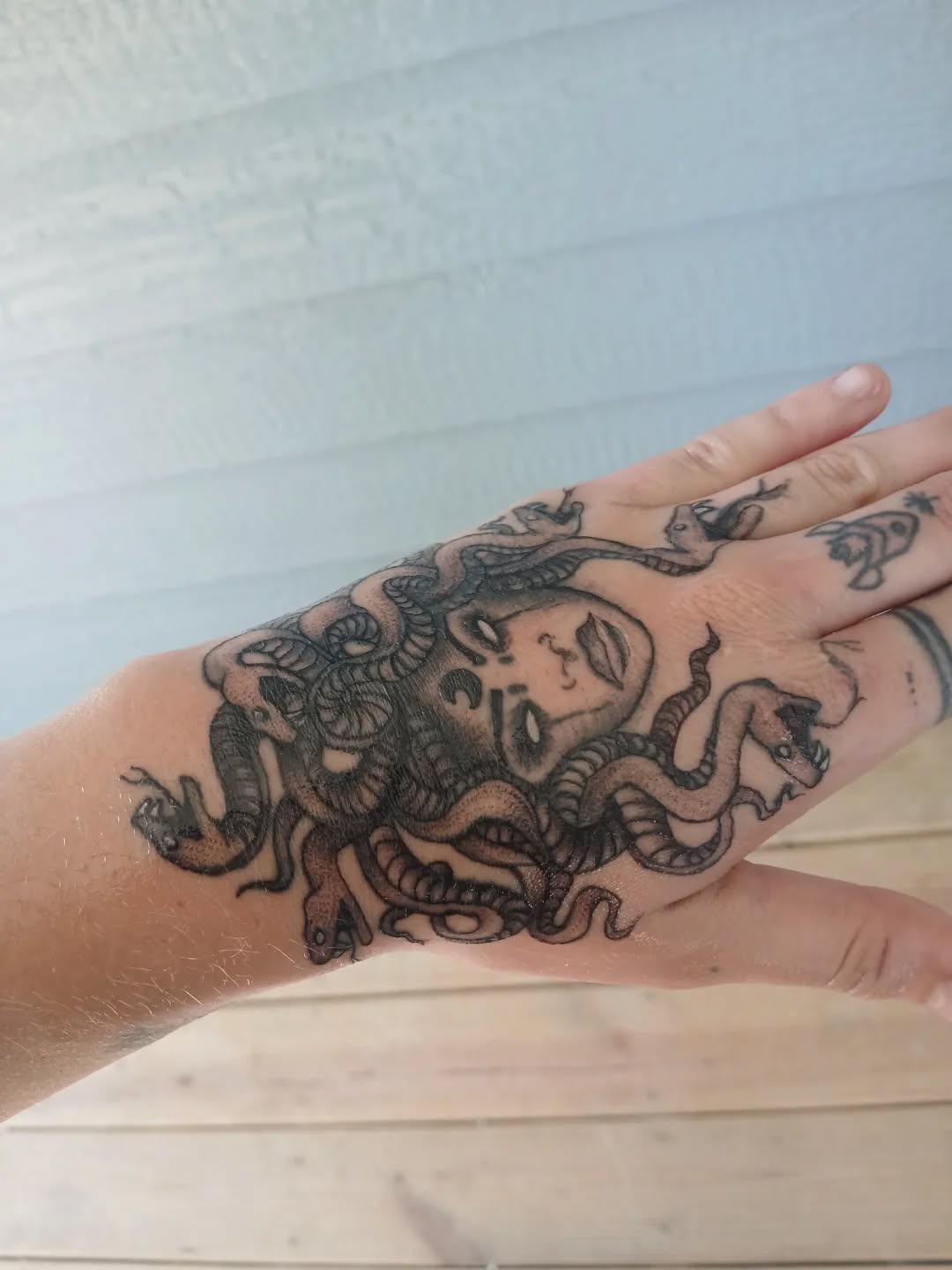 Tattoo by @jabbedbyjess — black_and_grey, realism