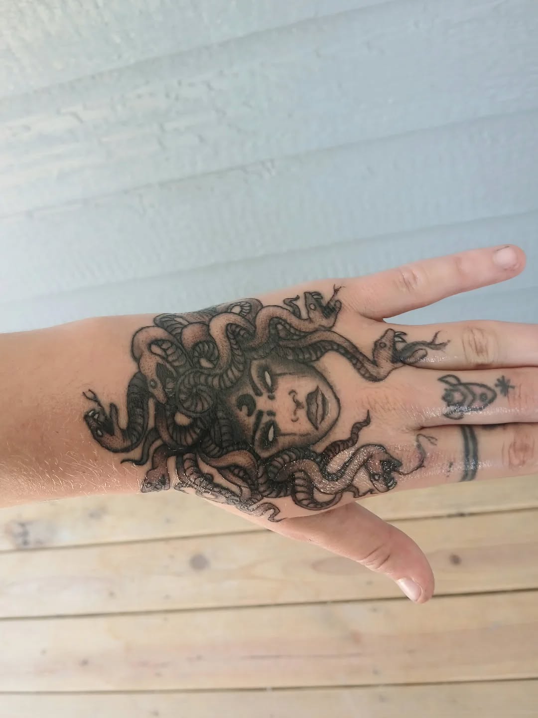 Tattoo by @jabbedbyjess — black_and_grey, dark_realism