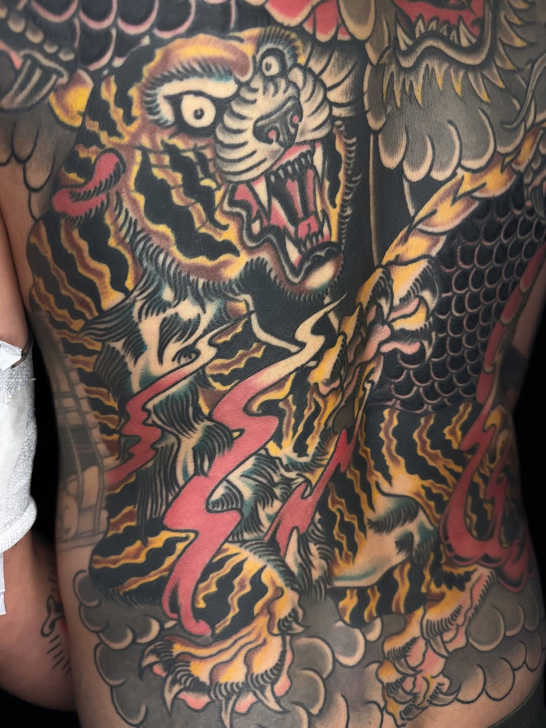 Tattoo by @tonykaplantattoo — japanese_irezumi, black_and_grey