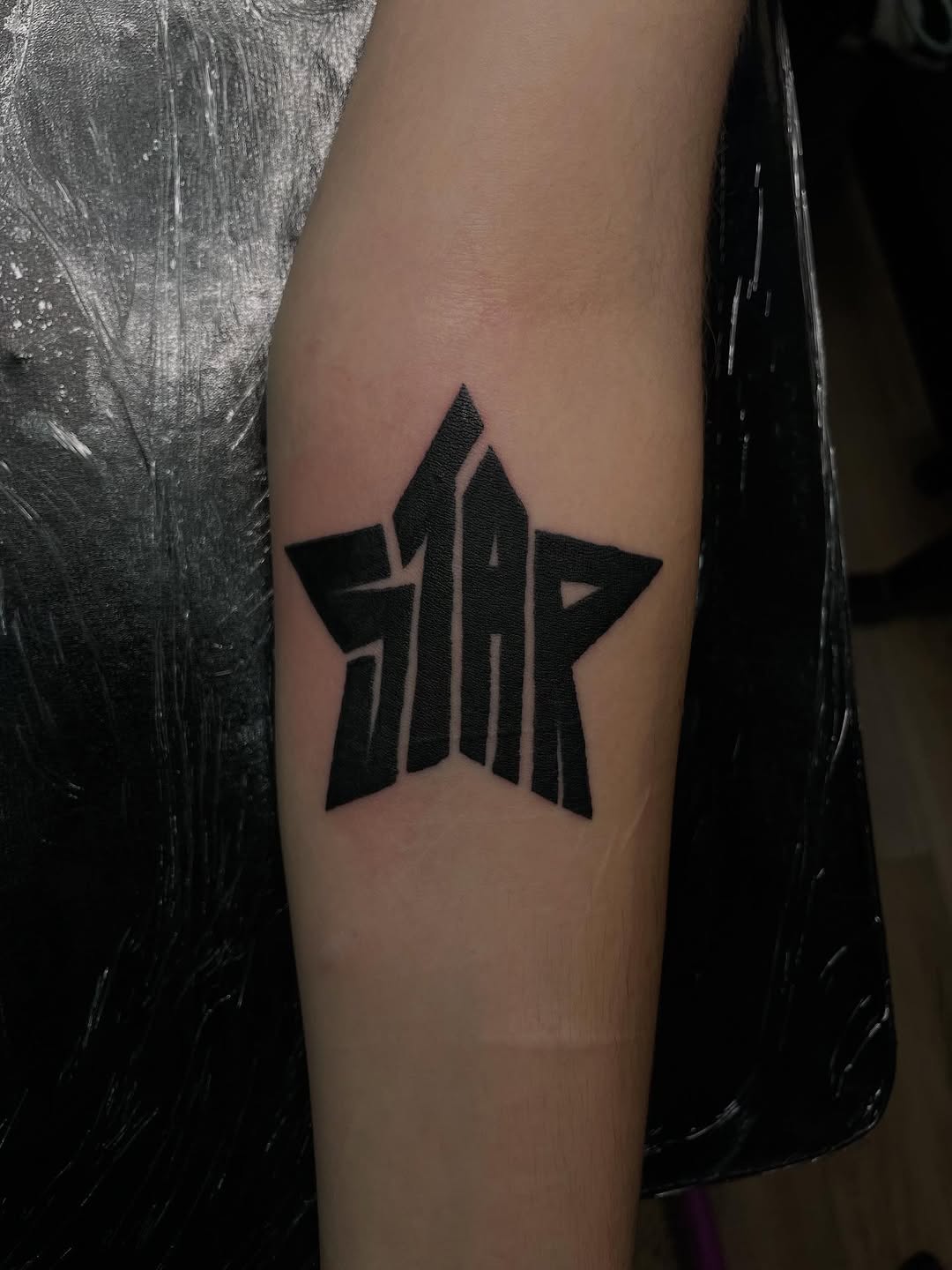 Tattoo by @bigchunguzink β blackwork, lettering_script