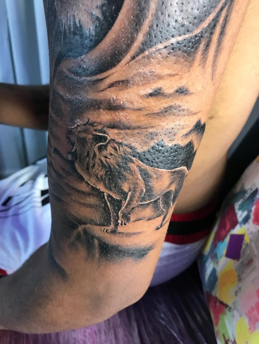 Tattoo by @merlin_inktattoo237 — realism, black_and_grey