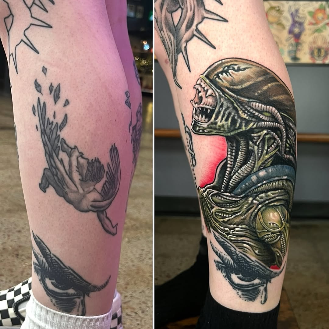 Tattoo by @cody_tweedy โ realism, black_and_grey