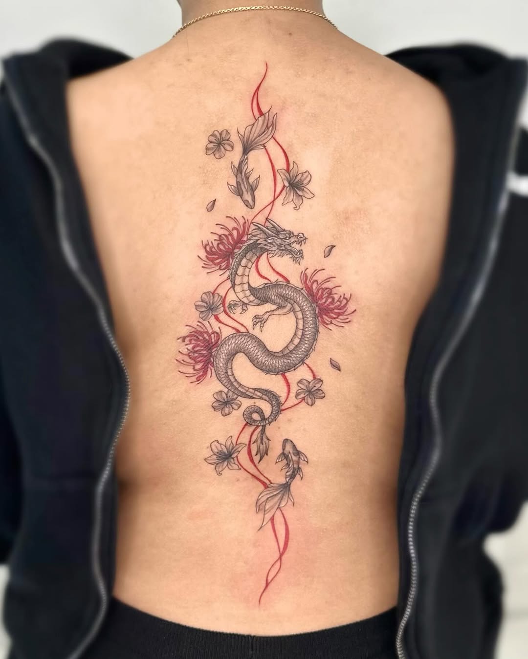 Tattoo by @nganvu.tattoo — japanese_irezumi, black_and_grey