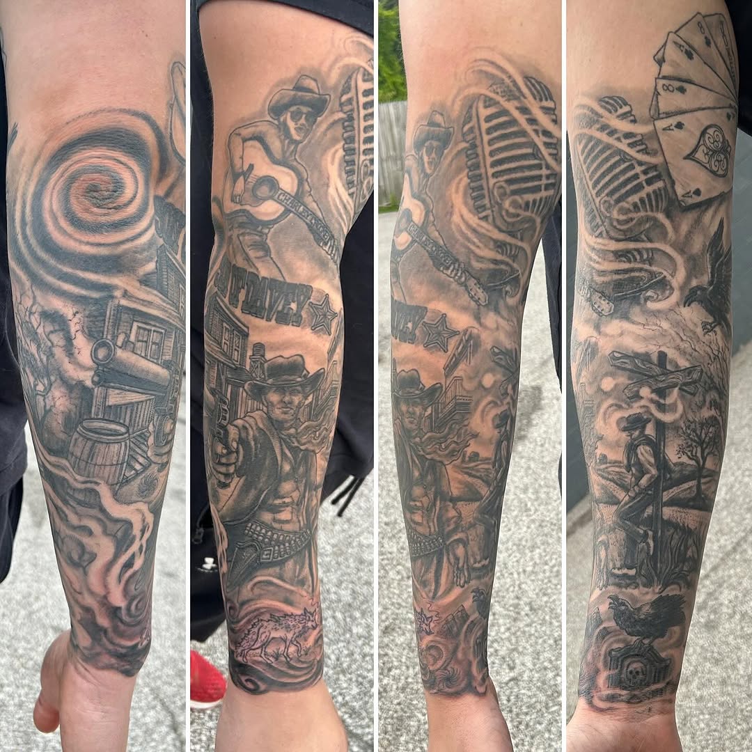 Tattoo by @bhendrixart โ black_and_grey, realism