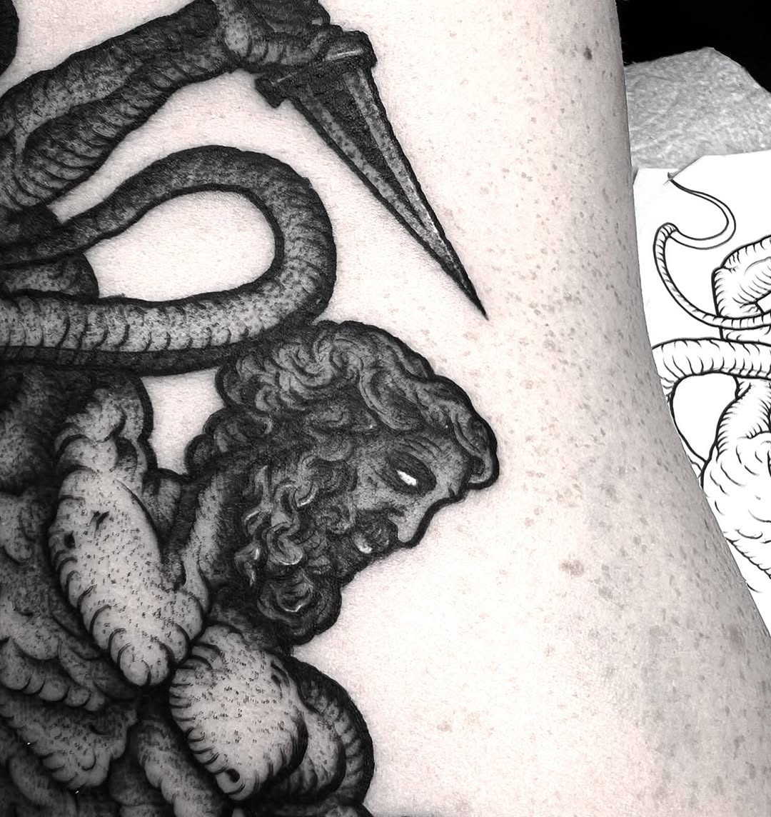 Tattoo by @jaredxhughes — black_and_grey, realism