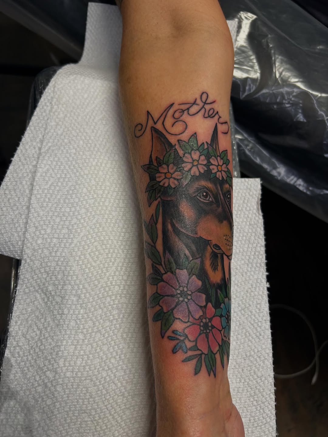 Tattoo by @inkbybray — realism, lettering_script