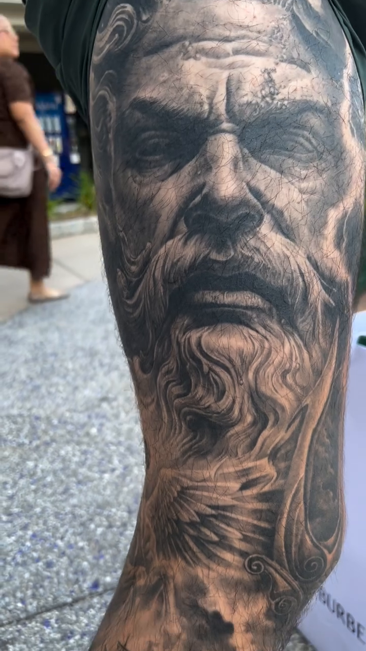 Tattoo by @sean_tattoos β realism, black_and_grey