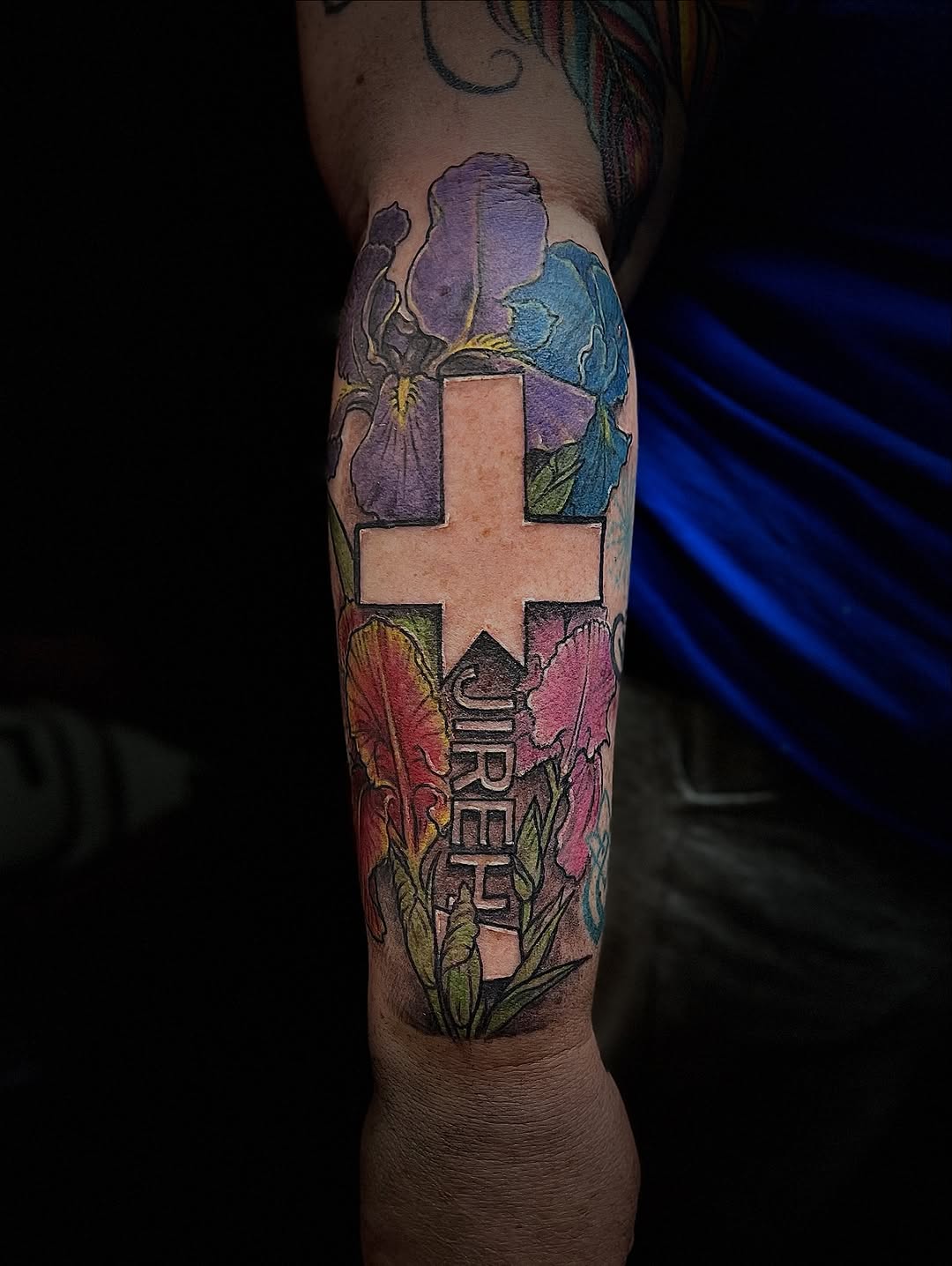Tattoo by @artedlio — realism, lettering_script