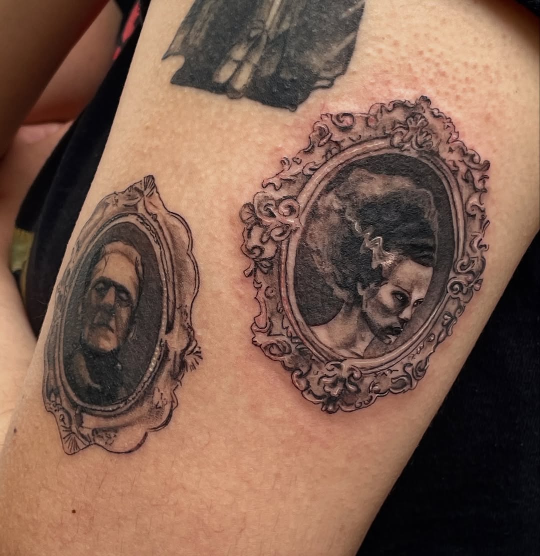 Tattoo by @m3ga.p1xlz — realism, black_and_grey