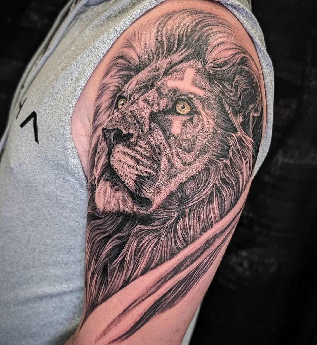 Tattoo work at Fort Wayne Tattoo Convention 2026