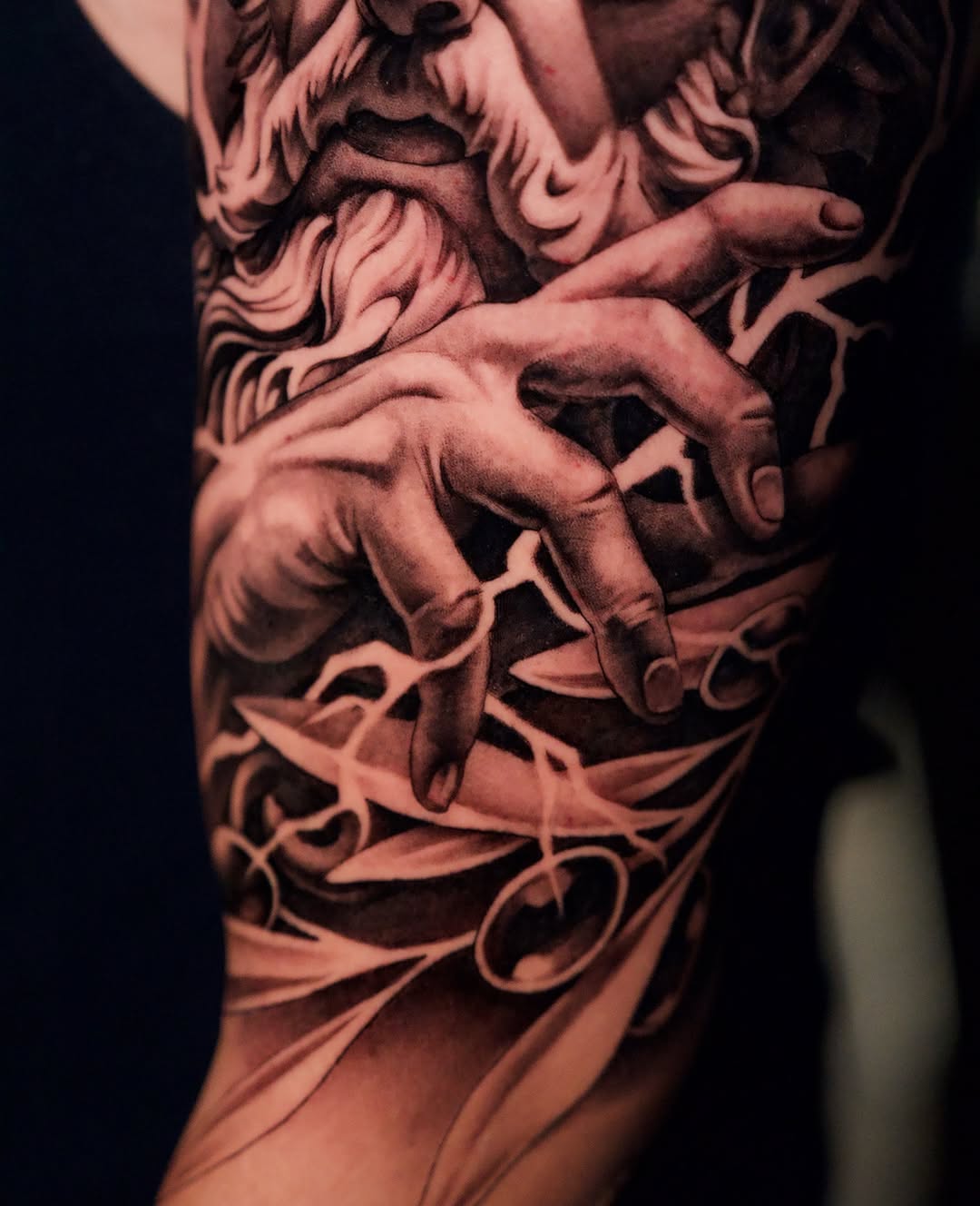 Tattoo by @williammeyertattoo โ realism, black_and_grey