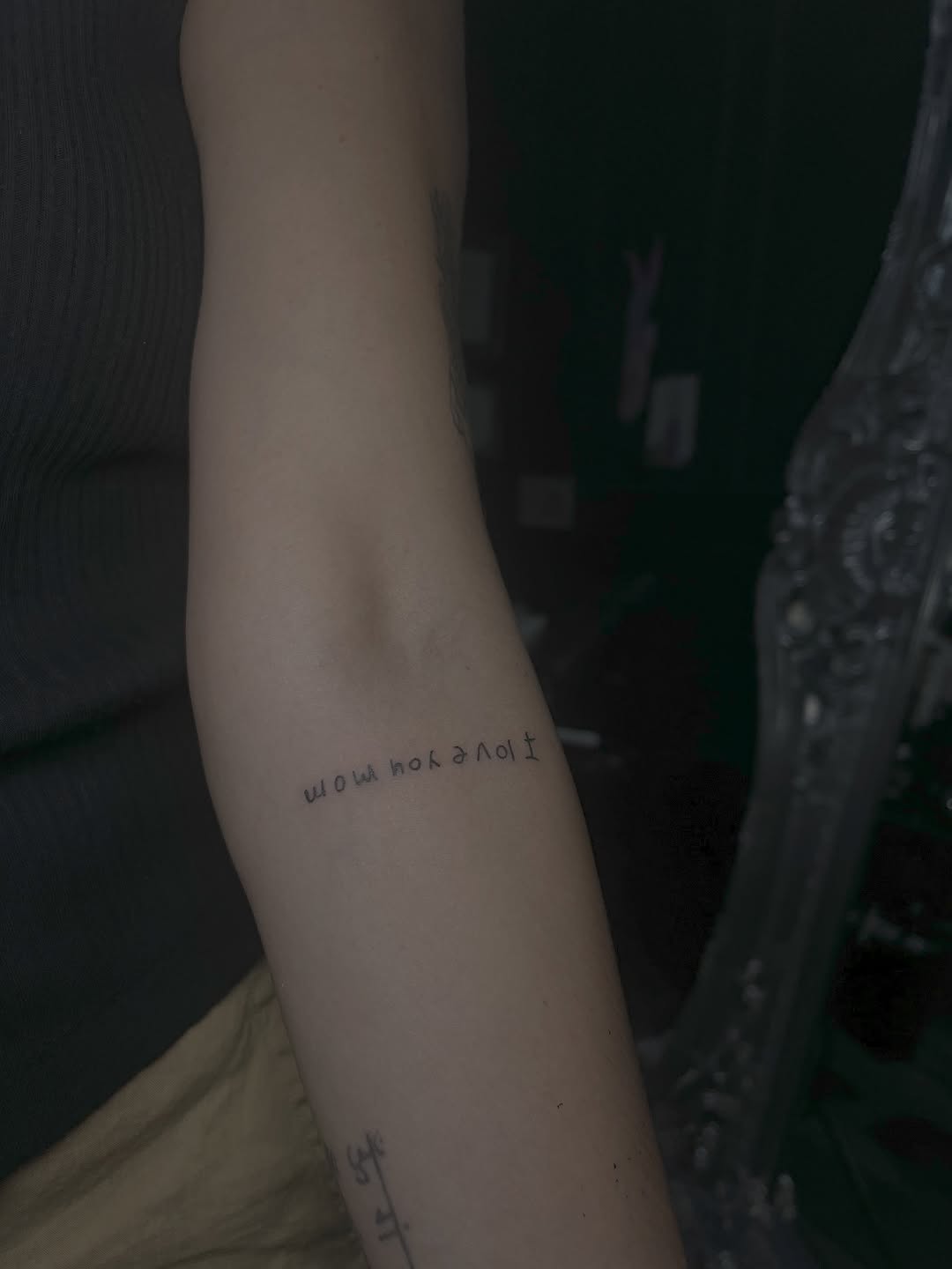 Tattoo by @inkmonic — lettering_script, fine_line