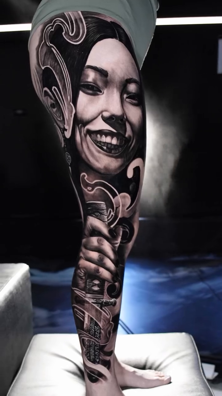 Tattoo by @inkmeupt β realism, black_and_grey