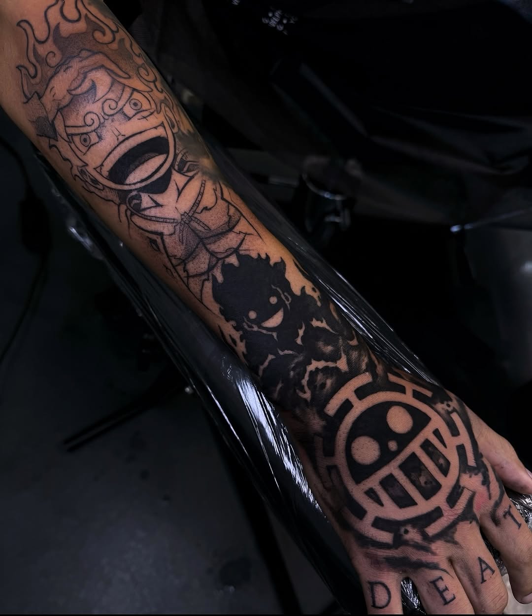Tattoo by @melissaa_lotuss — illustrative, blackwork