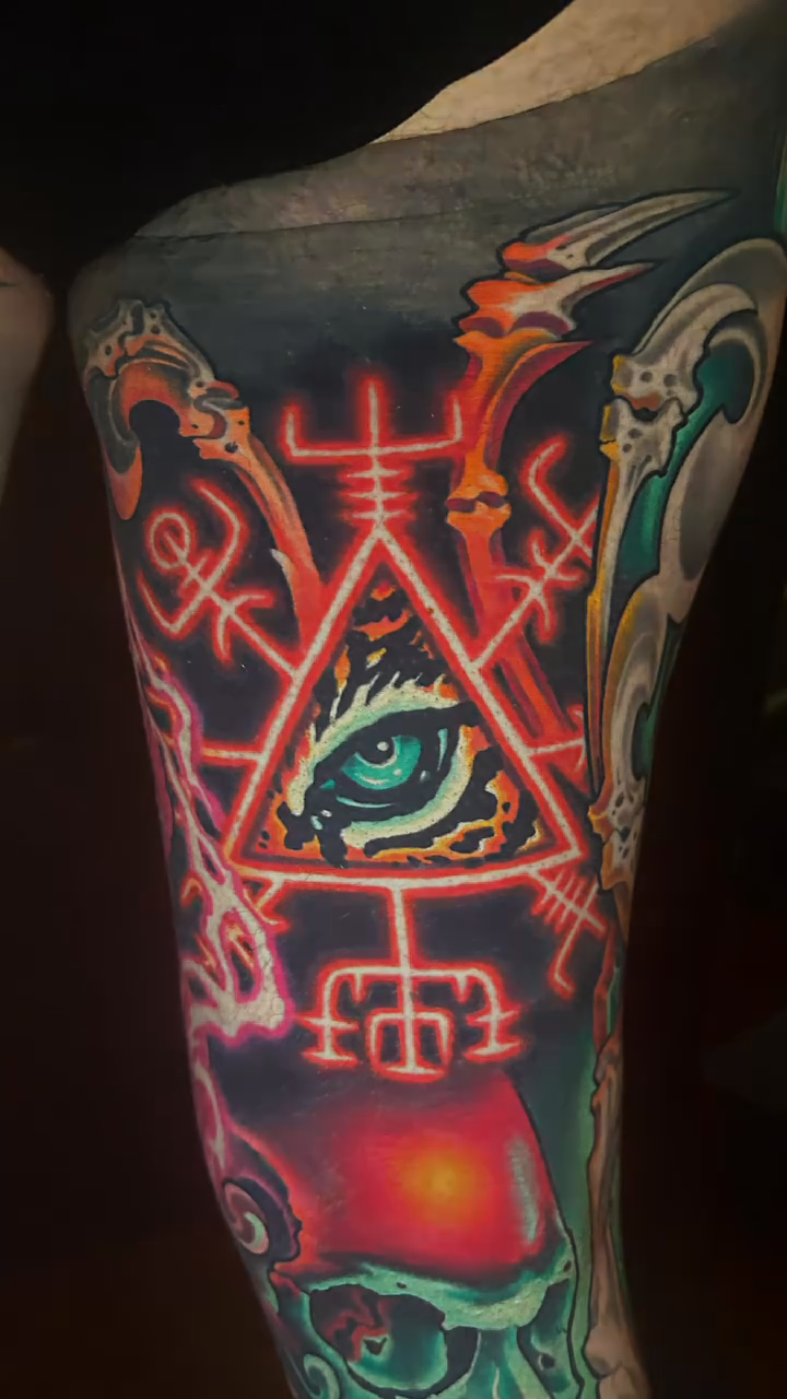 Tattoo by @sierracolt — dark_realism, trash_polka