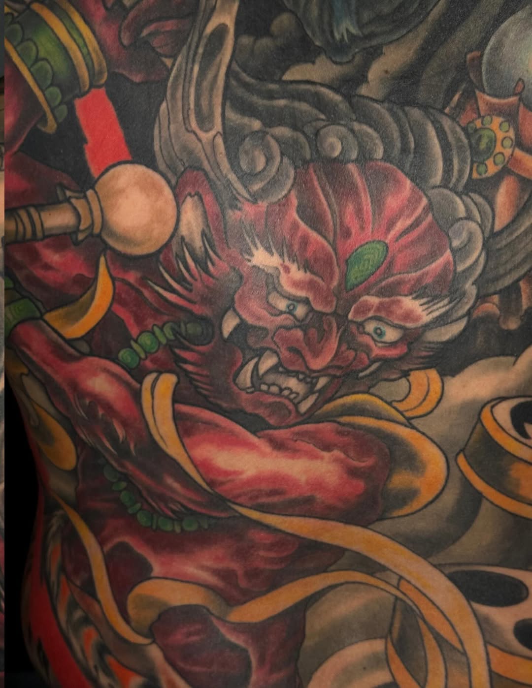 Tattoo by @artworkbyreece — japanese_irezumi, black_and_grey