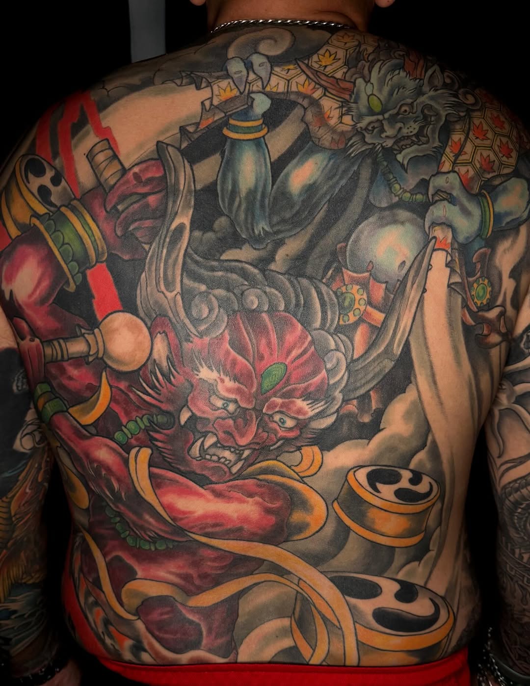 Tattoo by @artworkbyreece — japanese_irezumi, black_and_grey