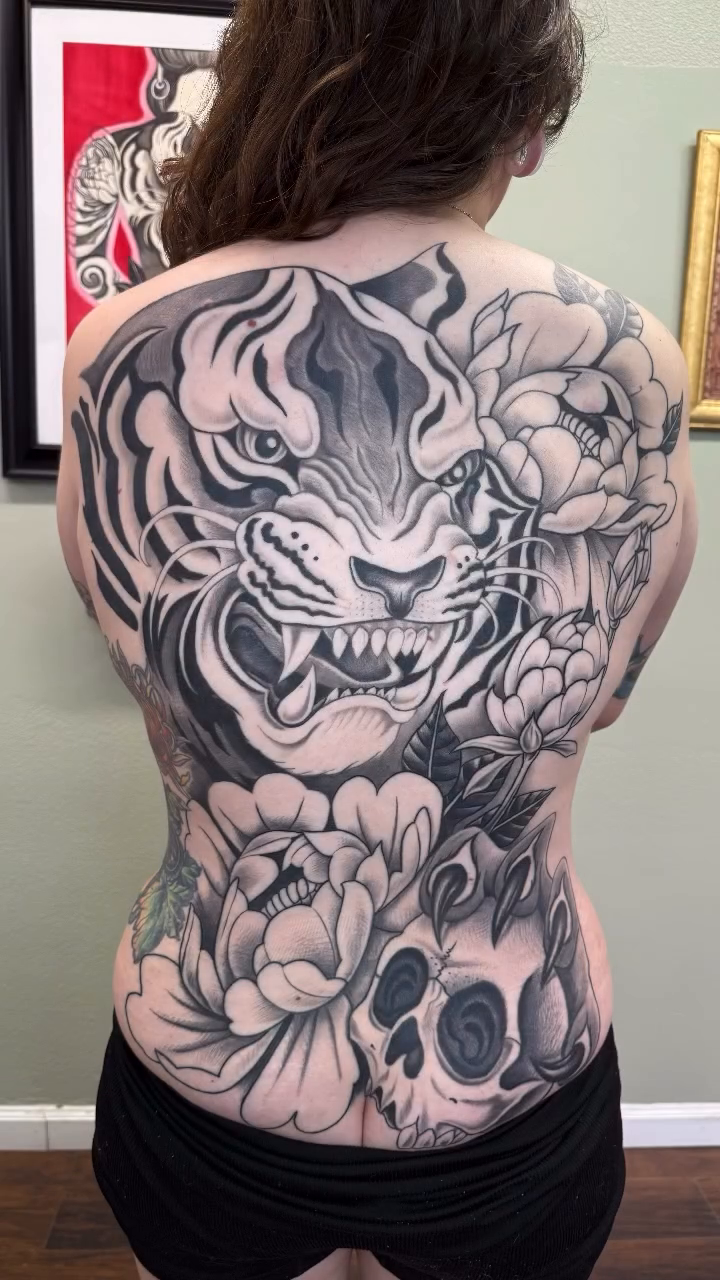 Tattoo by @michaeljoy_tattoo — japanese_irezumi, black_and_grey
