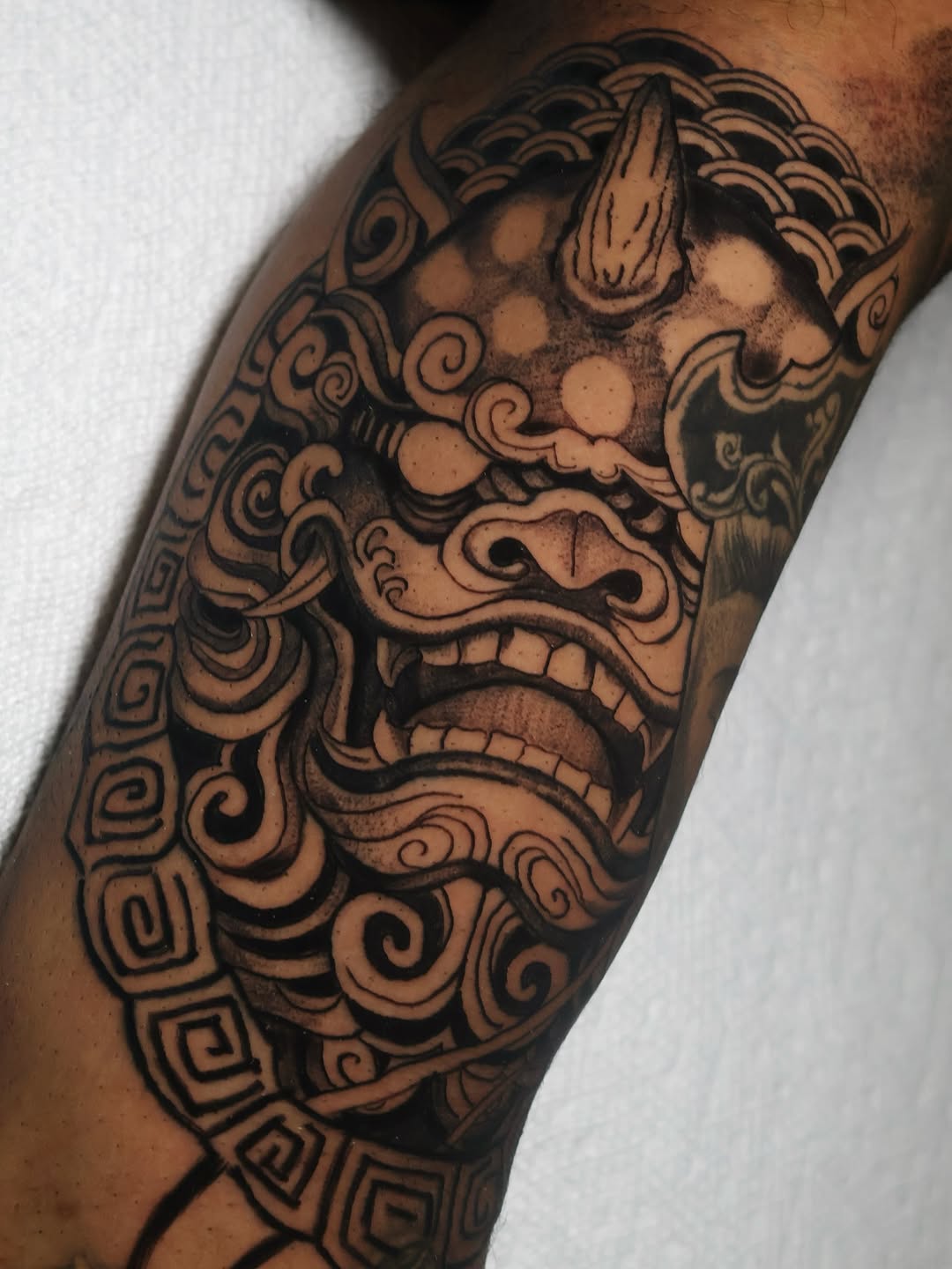 Tattoo by @germanpatino_ink — japanese_irezumi, black_and_grey