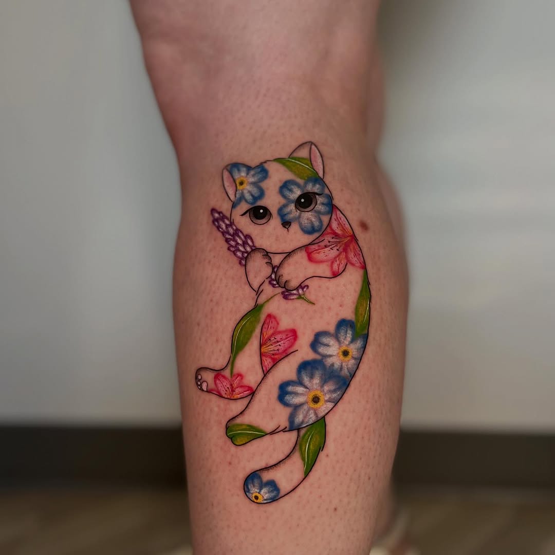 Tattoo by @catgirltattoo — new_school, watercolor