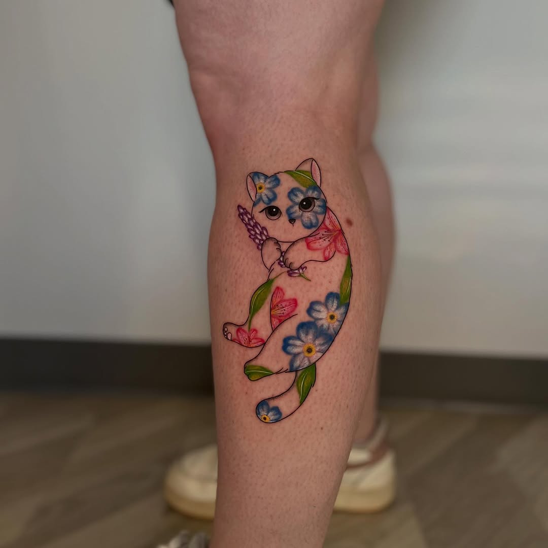 Tattoo by @catgirltattoo — new_school, watercolor