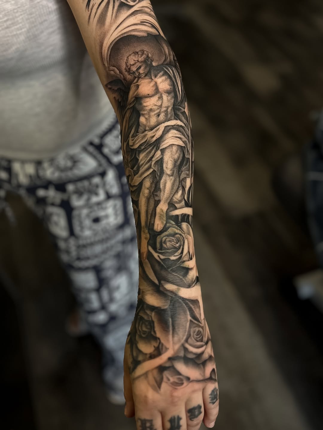 Tattoo by @meretattoos β realism, black_and_grey