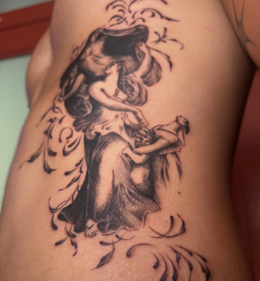 Tattoo by @xpg.ink — black_and_grey, realism