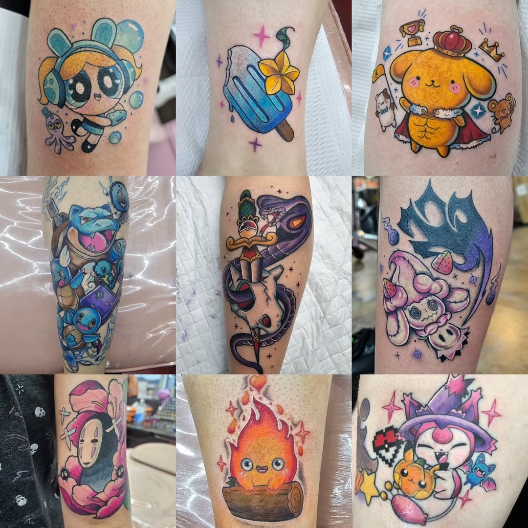 Tattoo by @buhberri_art — new_school, anime