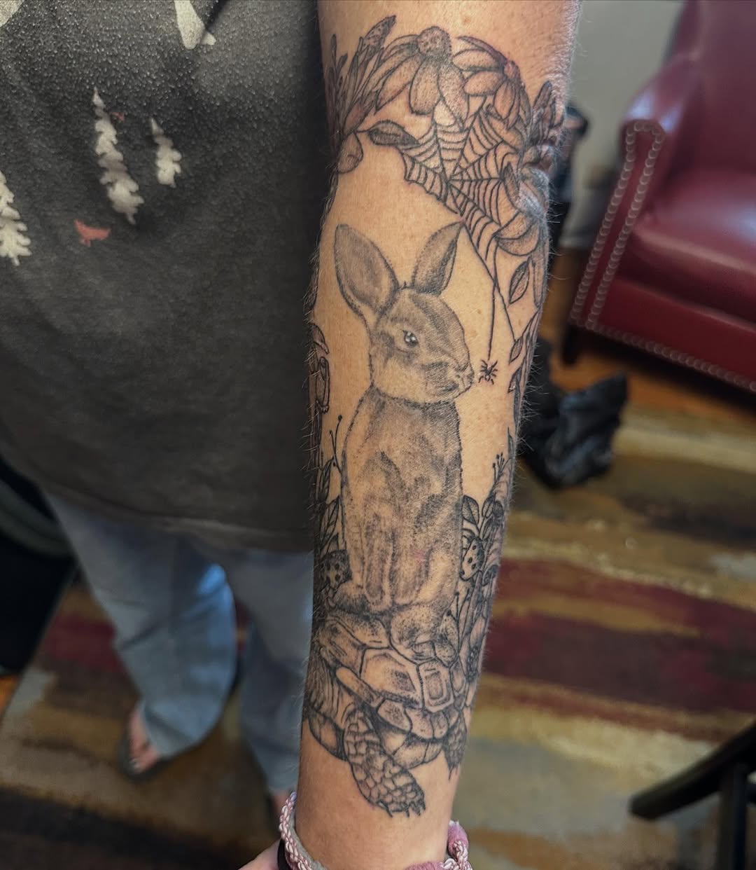 Tattoo by @tattooedwalnut — black_and_grey, realism