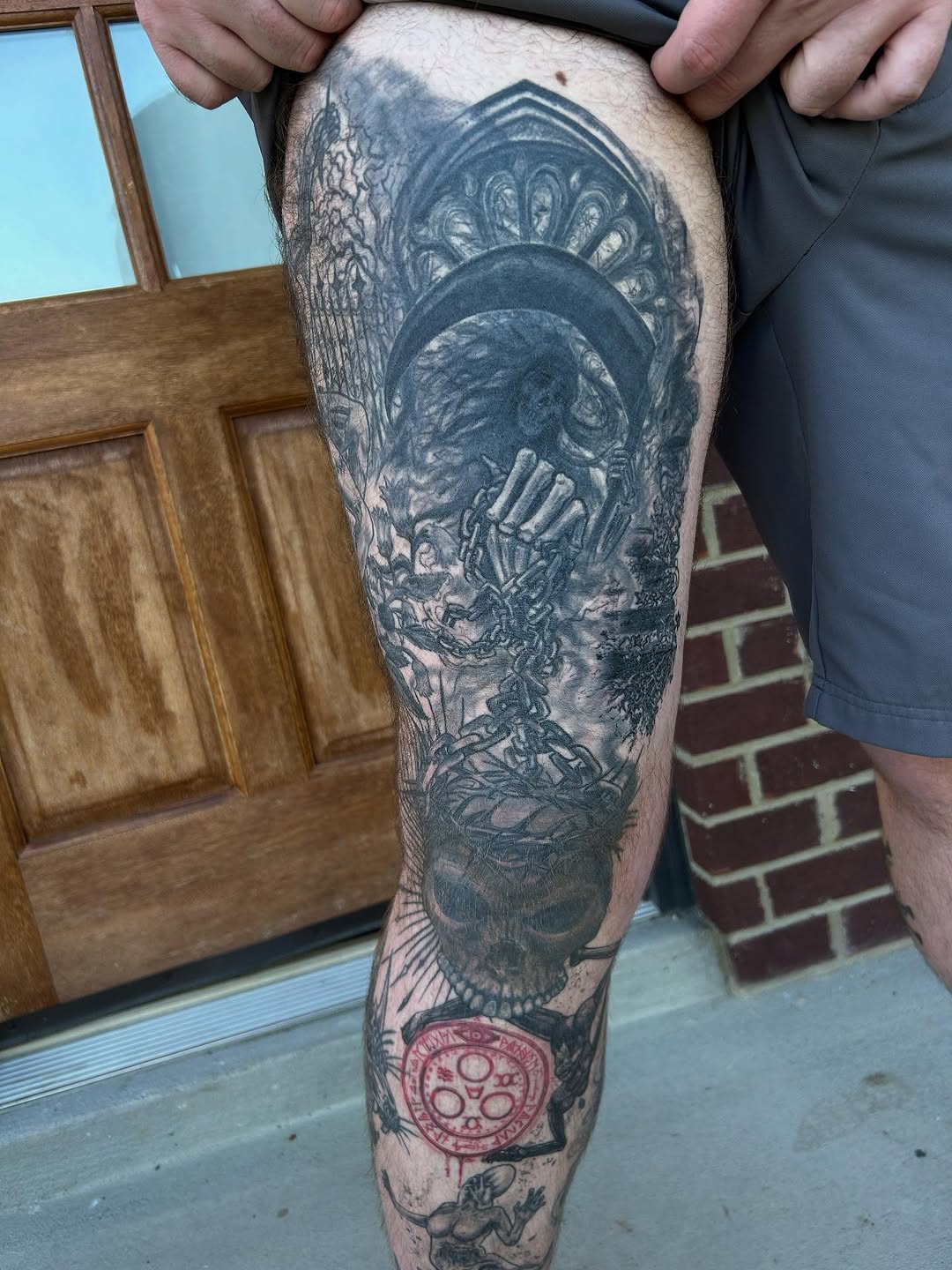 Tattoo by @bhendrixart โ dark_realism, blackwork