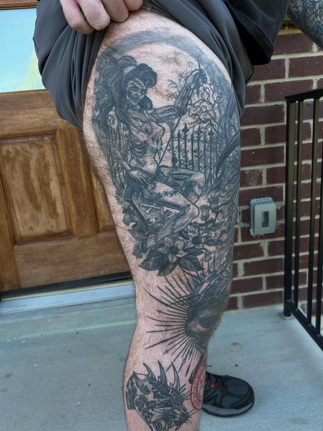 Tattoo by @bhendrixart โ dark_realism, black_and_grey