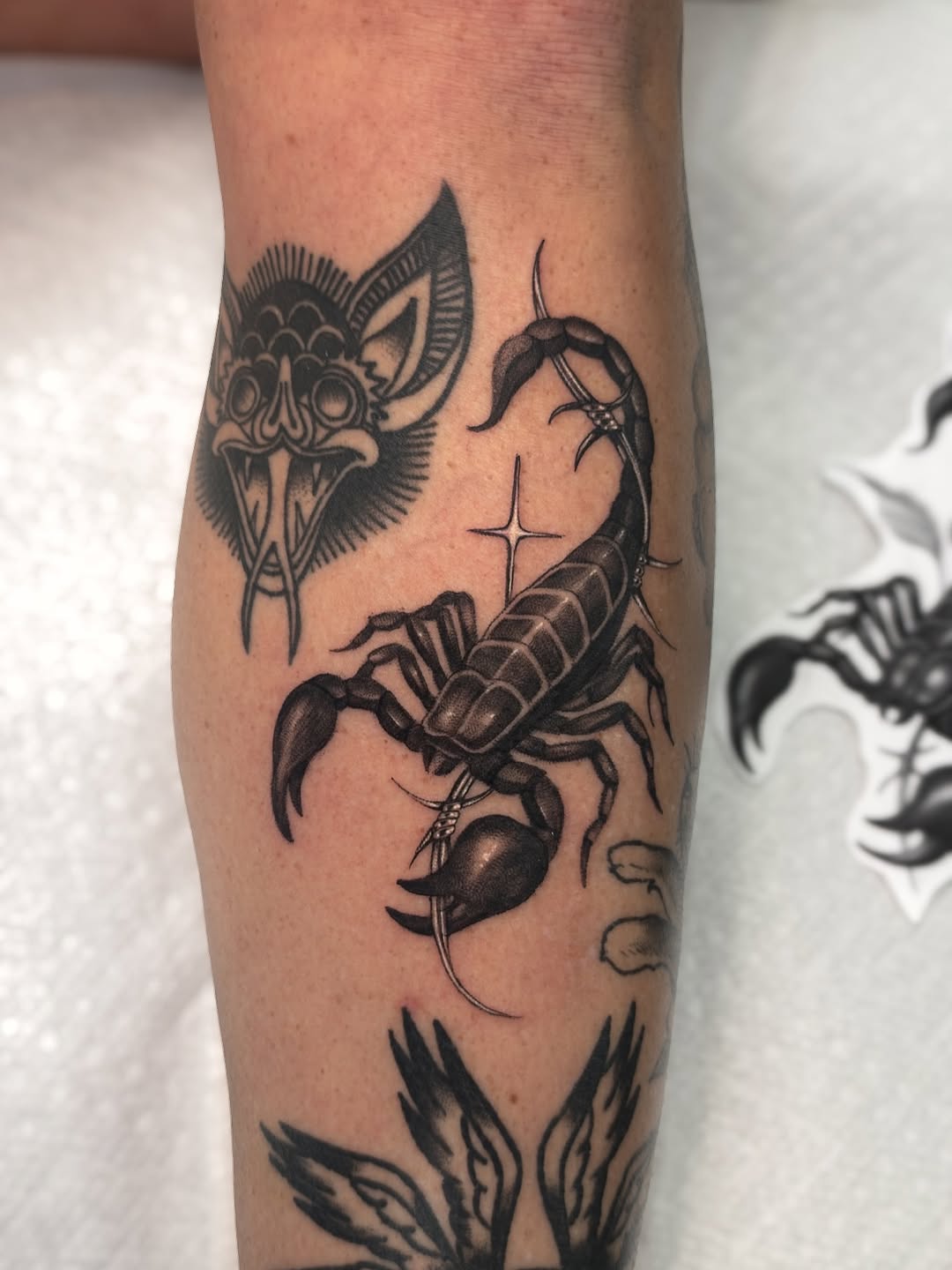 Tattoo by @morrisontattooer — black_and_grey, realism