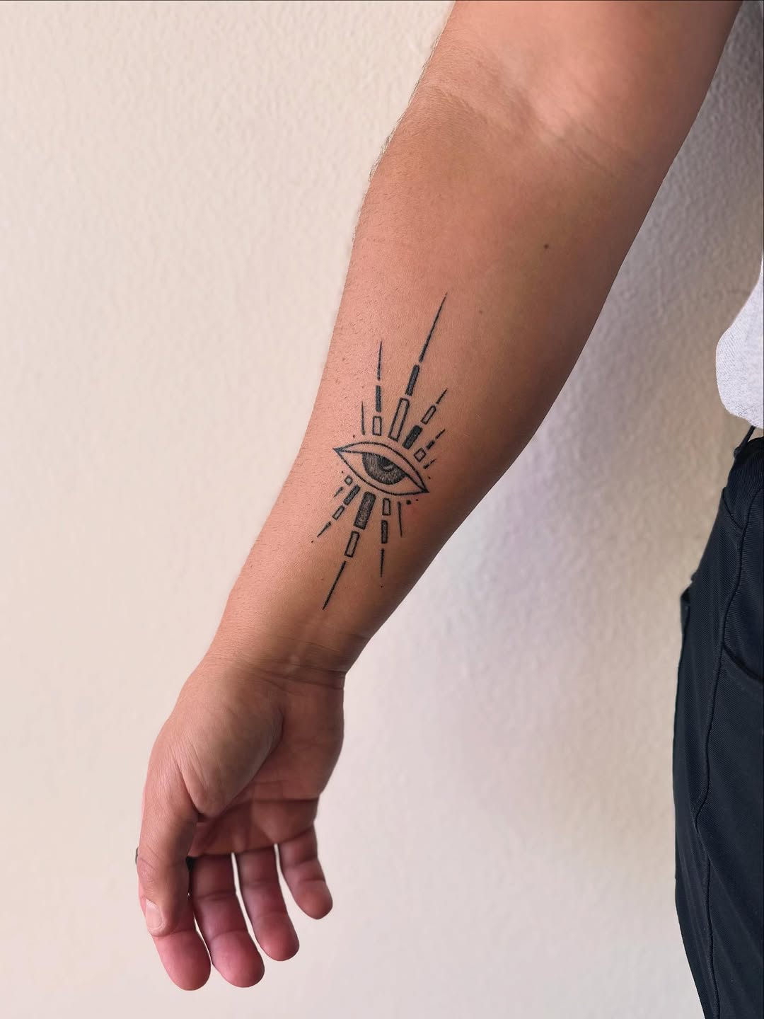Tattoo by @gaya.creates — geometric, illustrative