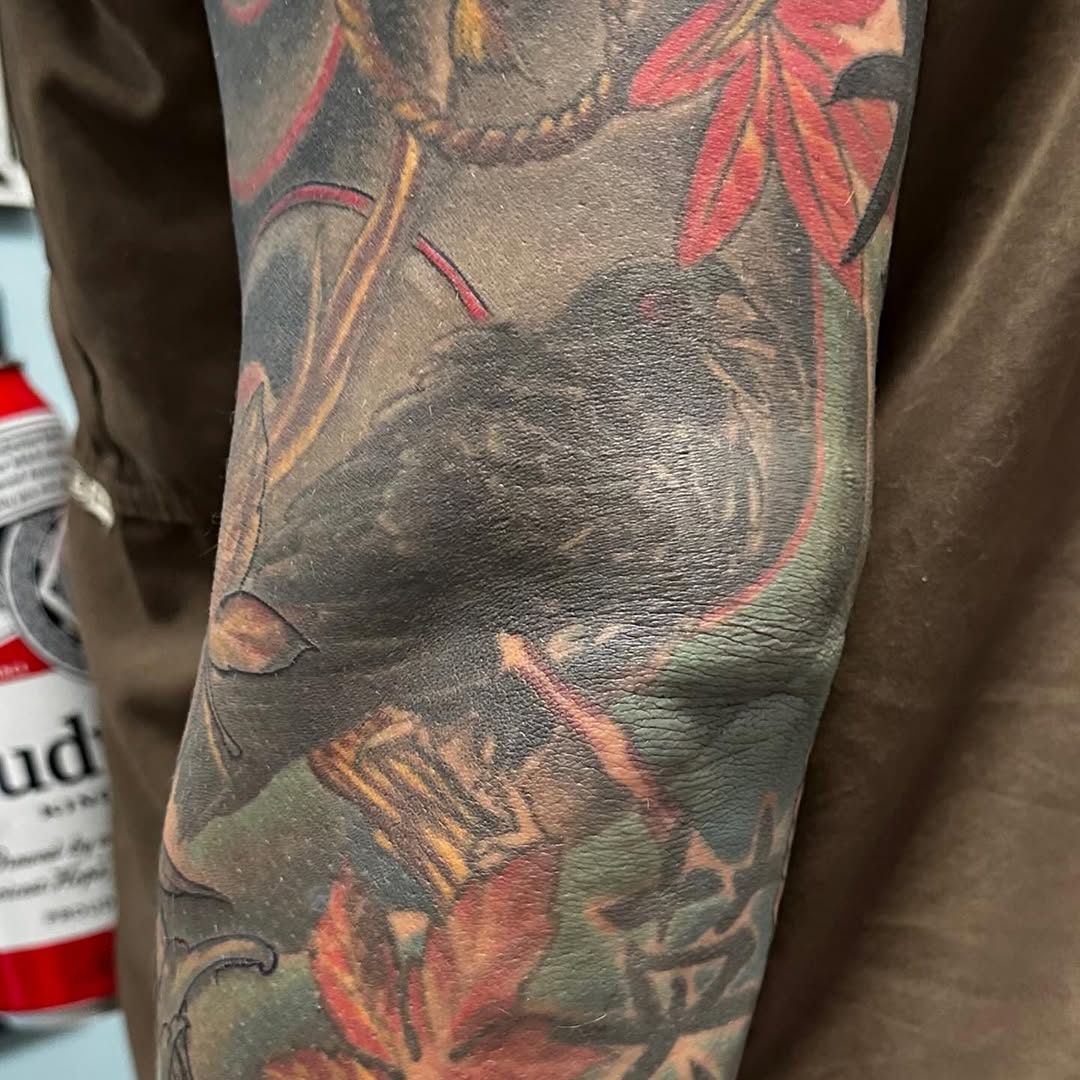 Tattoo by @artworkbyreece — japanese_irezumi, black_and_grey