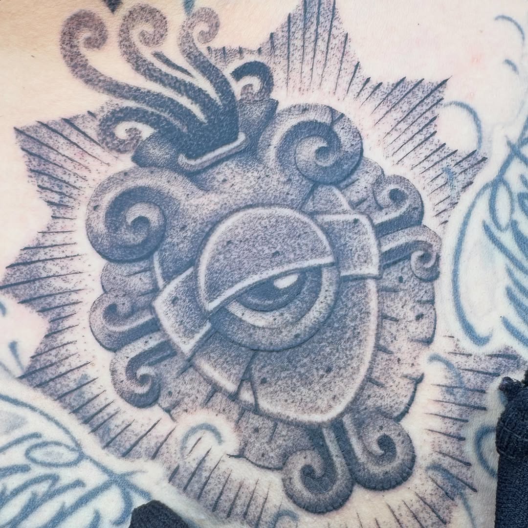 Tattoo by @aintnothinbutagthang817 β black_and_grey, dotwork
