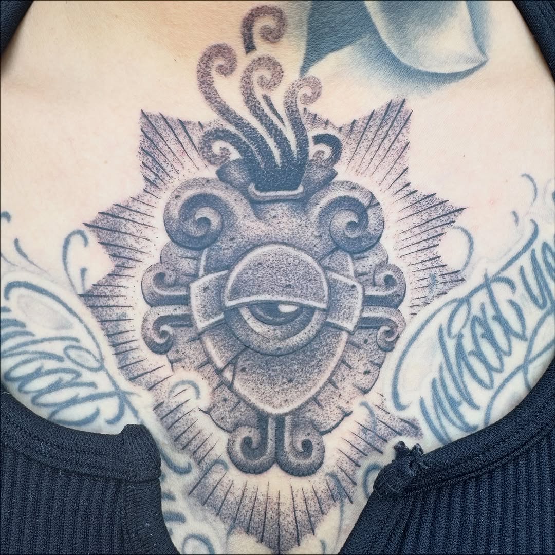 Tattoo by @aintnothinbutagthang817 β black_and_grey, ornamental