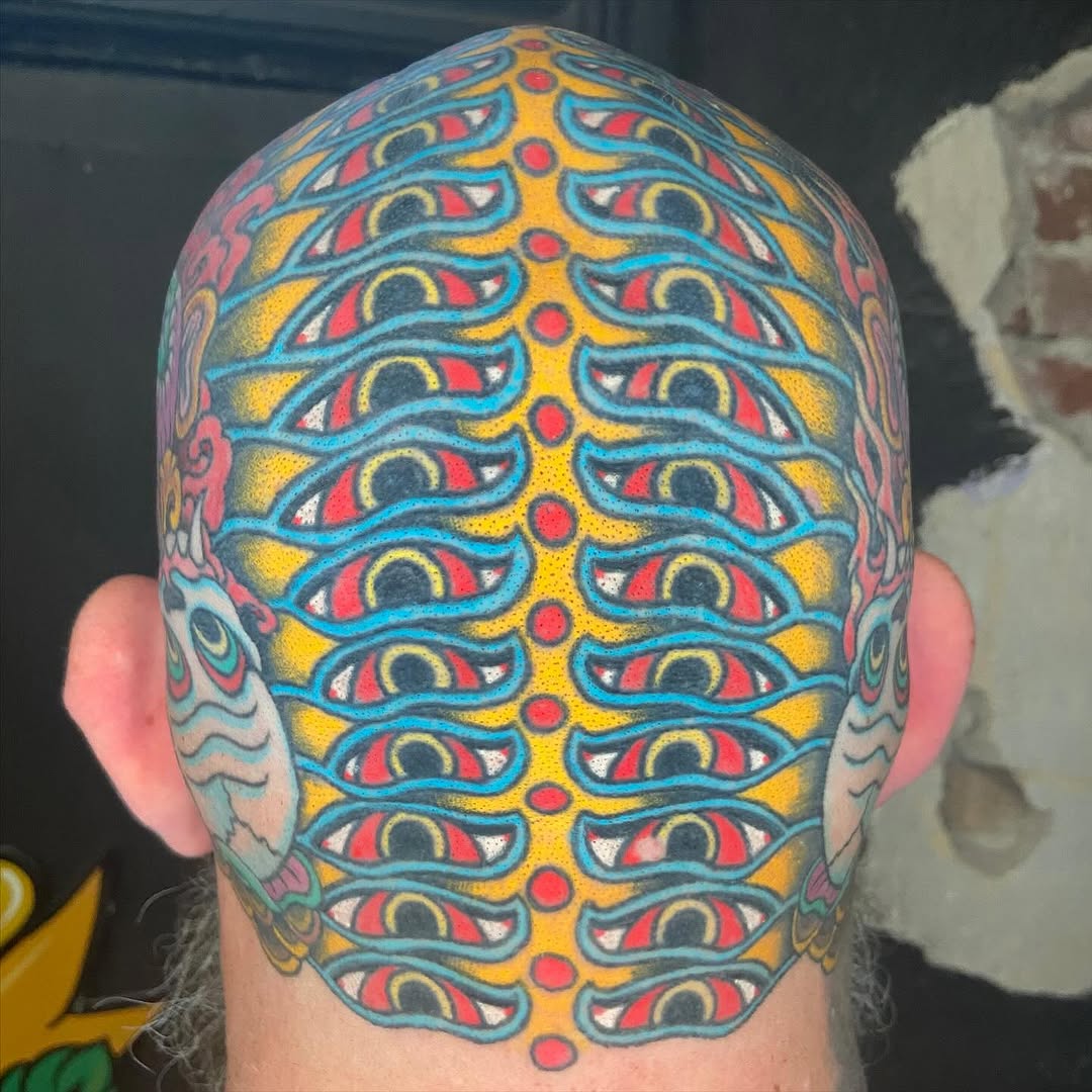 Tattoo by @noryanbaker — new_school, blackwork