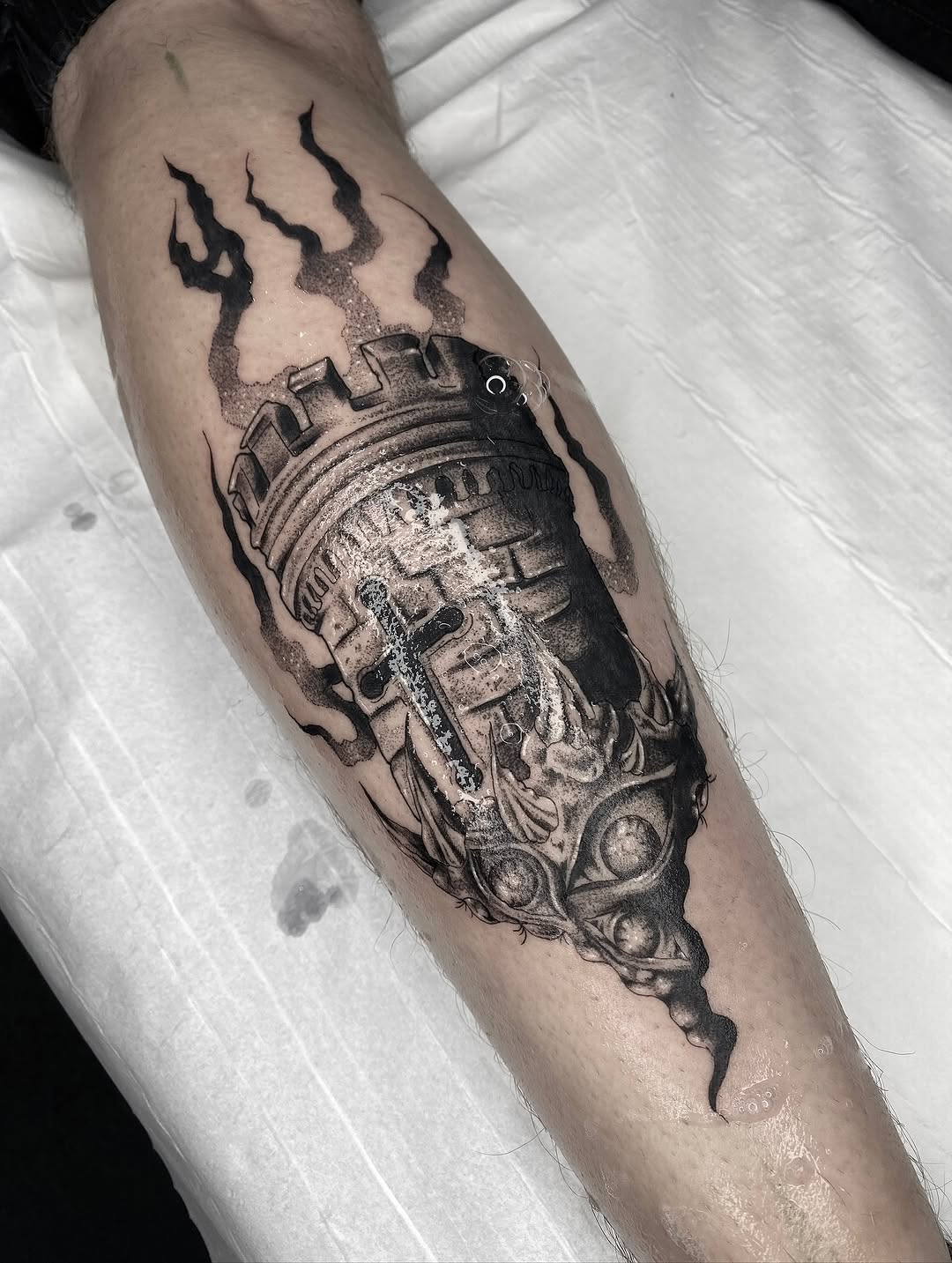 Tattoo by @annaxinks โ black_and_grey, realism
