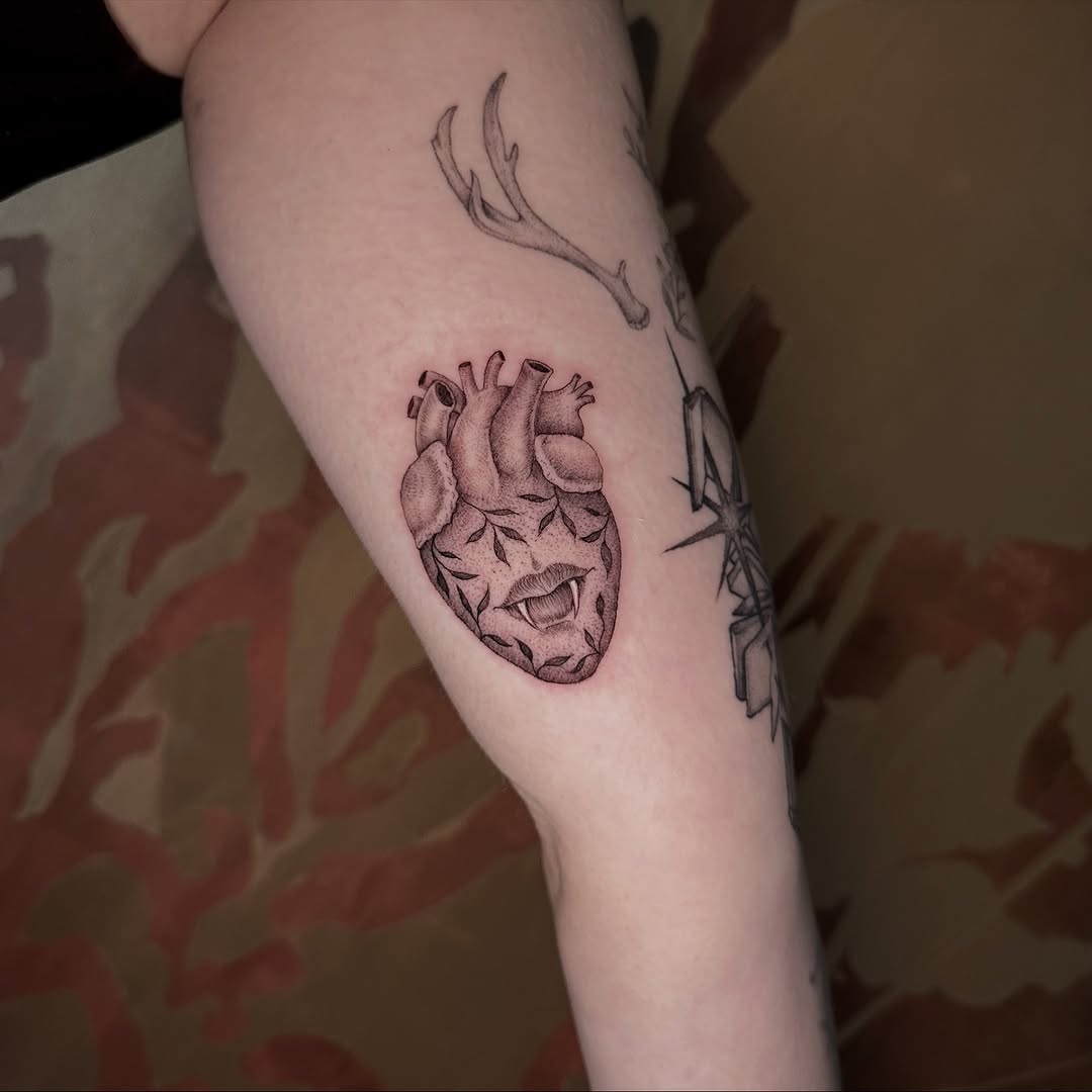 Tattoo by @carmensdarkgallery — dotwork, dark_realism