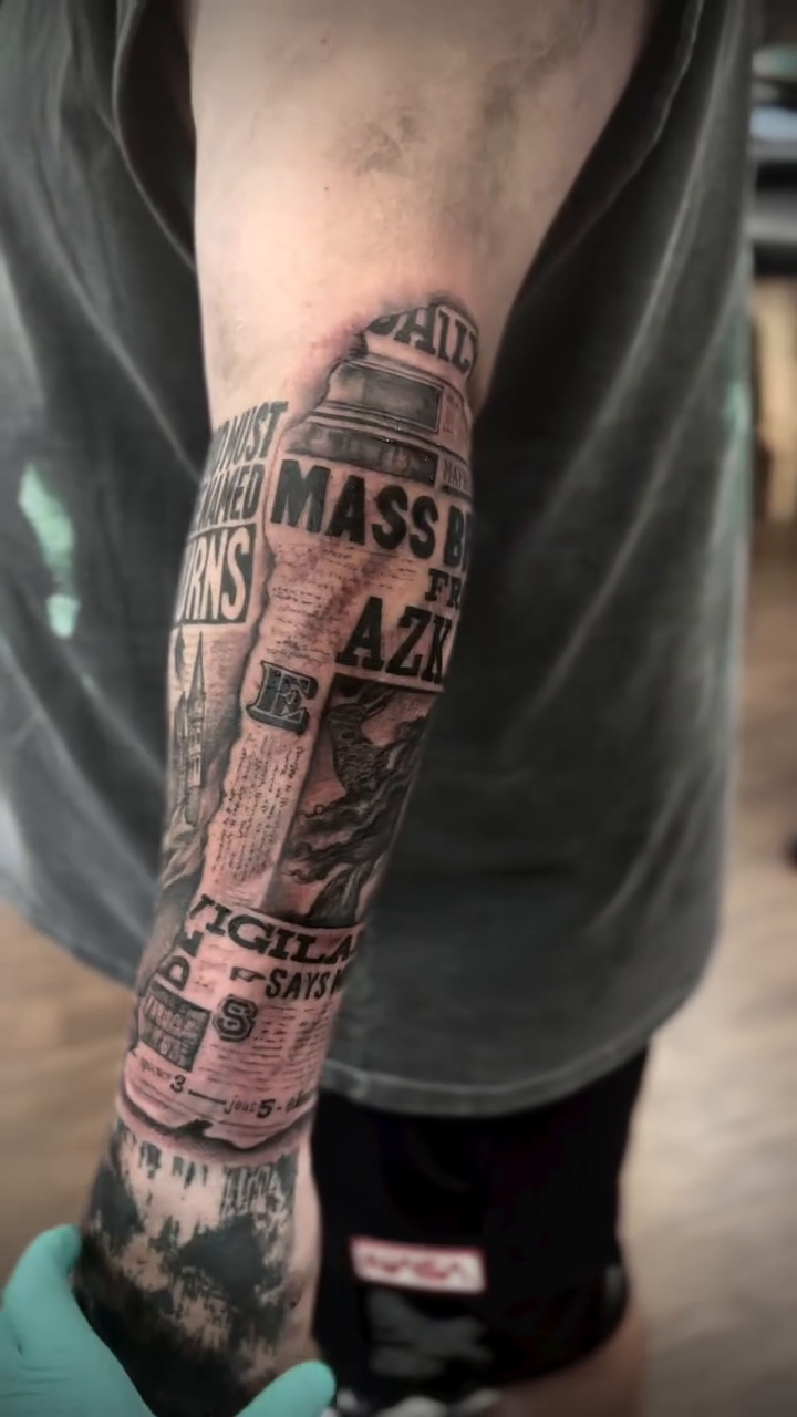 Tattoo by @lydiabruno13 — lettering_script, black_and_grey