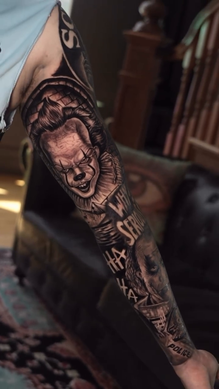 Tattoo by @gemmatattoooficiall — realism, black_and_grey