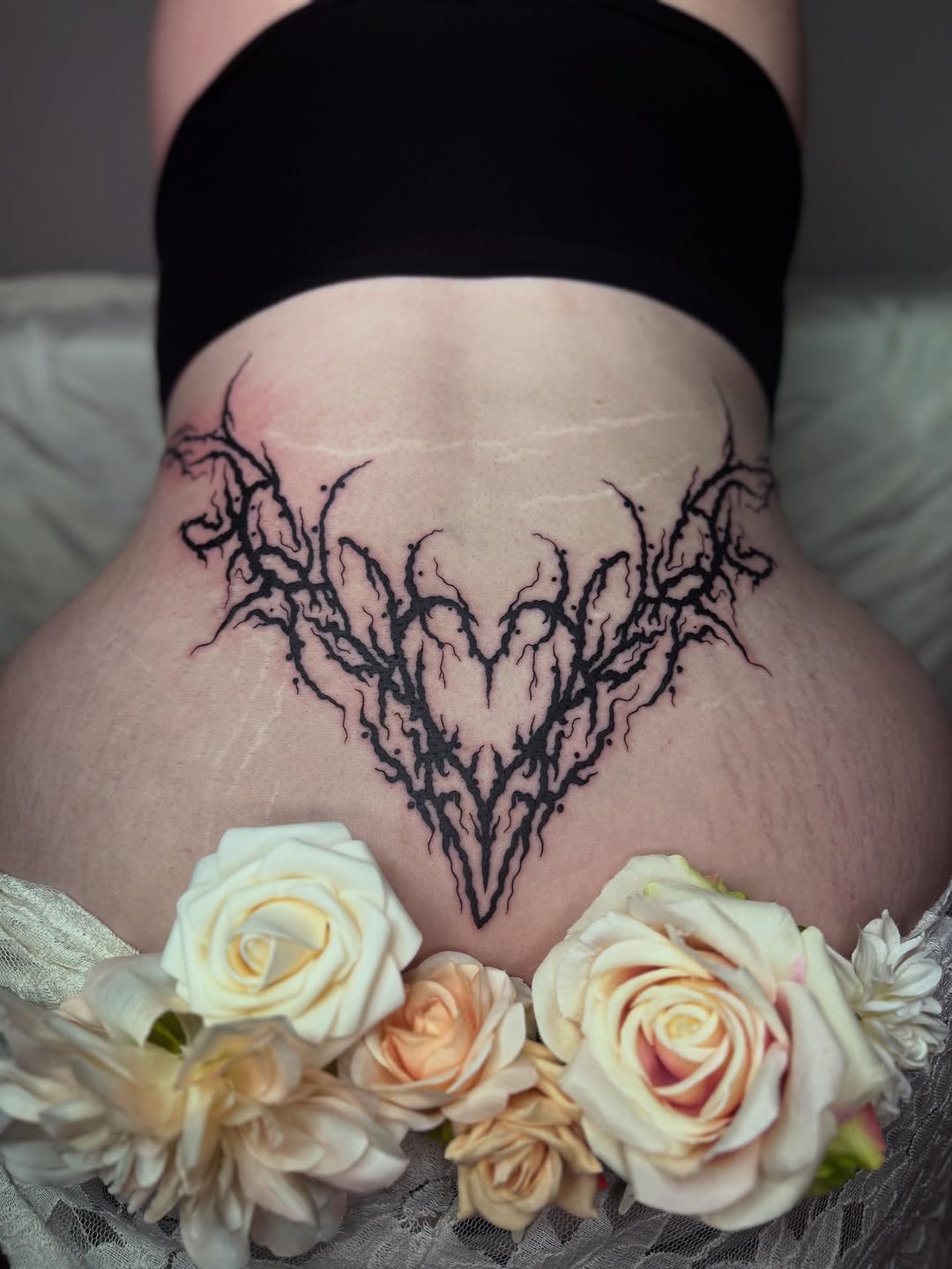 Tattoo by @skittykittykitty — blackwork, ornamental