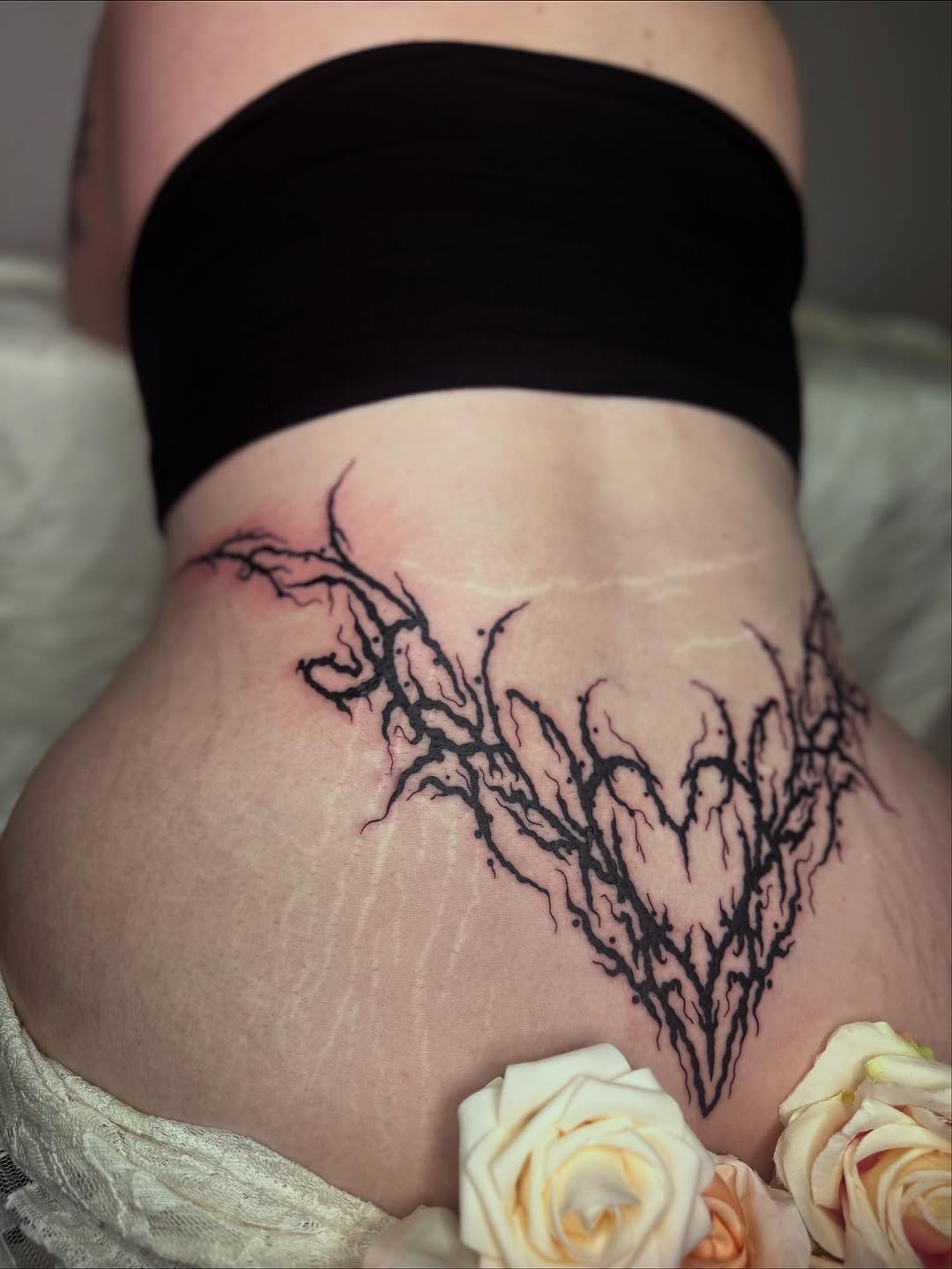 Tattoo by @skittykittykitty — blackwork, ornamental