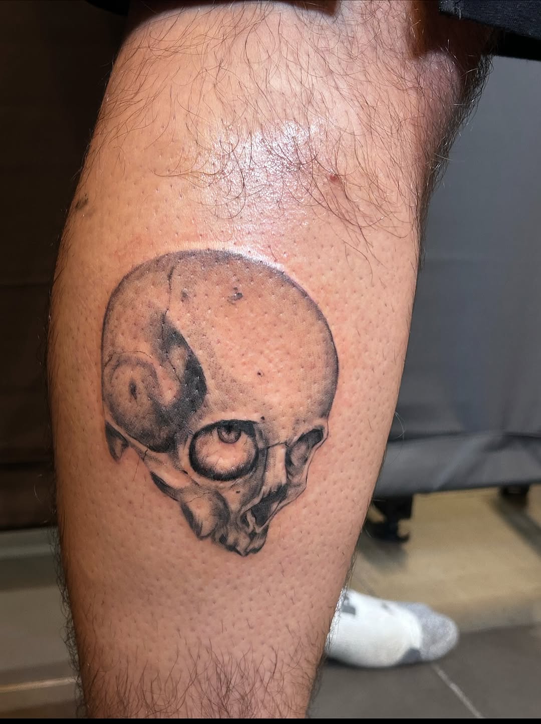 Tattoo by @nomadic.designs β realism, black_and_grey